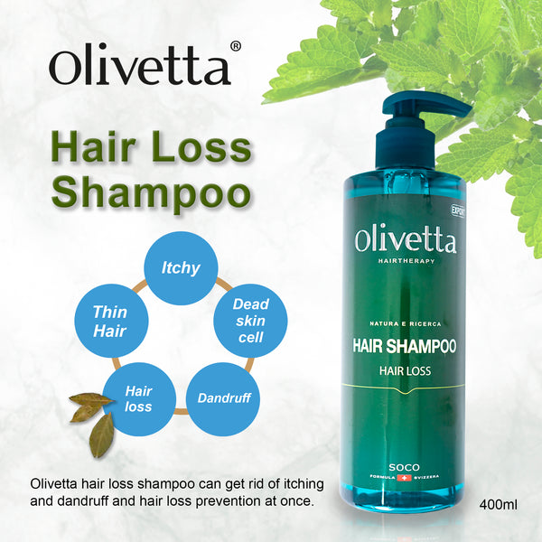 Olivetta Shampoo for Hair Loss, 400ml